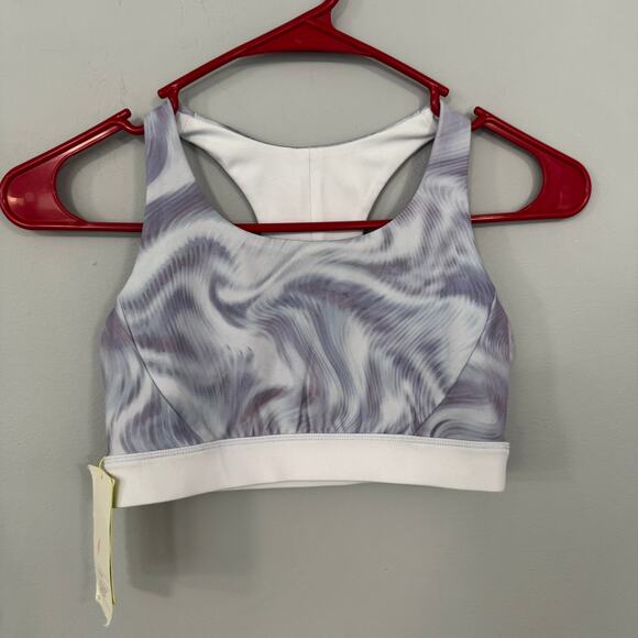 NWT All In Motion Reversible Sports Bra Groovy Tie Dye Girls Size Large/ 10 - 12 - Picture 1 of 8